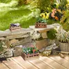 Relaxdays Blumenkasten 3er Set, Holz, Zaunoptik, Balkon & Produktbild-Vorschau 2