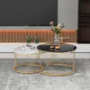MODFU Table Basse - Ensemble 2 Tables Rondes Gigogne MDF Voir les images du produit 5