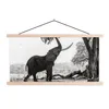 MuchoWow® Textilposter Elefant - Baum - Tiere - Schwarz und Produktbild-Vorschau 1