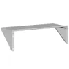 Mensola a Muro 100x45x31 cm Argento in Acciaio Inossidabile Anteprima dell’immagine prodotto 6