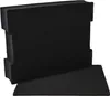 A black foam insert and a black base plate are shown against a white background. Produktbild-Vorschau