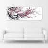 Leinwandbild japanische kirschblüten 120x40 cm Feeby grau Produktbild-Vorschau 2