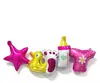 Folienballon Baby Girl, Girlande, ca. 105 x 37 cm Produktbild-Vorschau 1