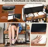 COSTWAY Věšák na kabáty s lavicí na boty, 178 cm vysoký Náhled obrázku produktu 8