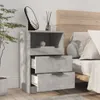 vidaXL Noční stolky 2 ks. Betonově šedý výrobek ze dřeva Náhled obrázku produktu 4