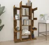 vidaXL Bibliothèque chêne fumé 86x25,5x140 cm Bois Voir les images du produit 2