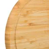 Relaxdays Frühstücksbrettchen 2er Set, Bambus, rund, 25 cm, Produktbild-Vorschau 6