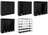 Ruhhy 21744 Doppelkleiderschrank 170 x 170 x 45 cm, schwarz Produktbild-Vorschau 8
