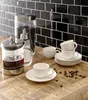 Espressotassen mit Untertassen - 90 ml - Weiß - Bone China Produktbild-Vorschau 2