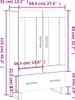 vidaXL Highboard White 69,5x31x115 cm výrobek z odvozeného Náhled obrázku produktu 8