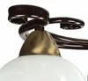 Deckenlampe Landhaus "Aurora" Glas Metall Schwarz Weiß Produktbild-Vorschau 6