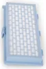 A light blue vacuum cleaner filter is shown on a white background. Produktbild-Vorschau