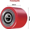 4 Stück Hubwagenrollen Polyurethan 80 x 50 mm, Achse 20 mm Produktbild-Vorschau 3