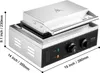 A commercial waffle maker with dimensions indicated. Anteprima dell’immagine prodotto