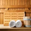 Relaxdays Bambus Badematte, 54 x 36 cm, rutschfeste Produktbild-Vorschau 5