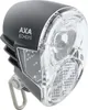 A close-up studio shot of a bicycle headlight. Podgląd zdjęcia produktu