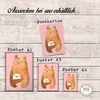 Mr. & Mrs. Panda Bild Bär Liebesbrief DIN A2 - Rot Pastell Produktbild-Vorschau 3