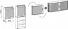 Diagram showing how to assemble two cabinet units into a larger cabinet. Produktbild-Vorschau