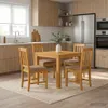 vidaXL Jedálenský stôl 90 x 90 x 75 cm z masívneho dreva v Náhľad obrázku produktu 2