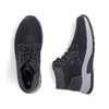A pair of black men's boots are shown from a top-down perspective against a white background. Produktbild-Vorschau