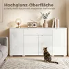 HOMCOM Kommode mit 1 Schublade, Sideboard mit Verstellbarem Produktbild-Vorschau 4