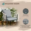 Outsunny 3tlg. Gartenmöbel Set, Balkon-Set inkl. 1 Tisch, 2 Produktbild-Vorschau 7