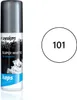 A bottle of Kaps Super White sneaker cleaner next to a circular graphic with the number 101. Produktbild-Vorschau