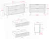 Stehender Badezimmerschrank mit Schubladen und Metallfüßen, Produktbild-Vorschau 4