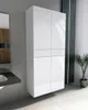 słupek łazienkowy 80cm (2x40) wiszący stojący biały mat + Podgląd zdjęcia produktu 2