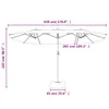 Maison Exclusive - Parasol double avec éclairage LED, Voir les images du produit 10
