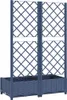 Donica Ogrodowa Z Kratką, Ciemnoszara, 80X40X121,5 Cm, Pp Podgląd zdjęcia produktu 4