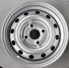 A silver steel wheel rim is shown from the front. Náhľad obrázku produktu