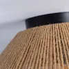 Deckenleuchte aus Naturjute, Ø 430 x 220 mm, handgefertigte Produktbild-Vorschau 4