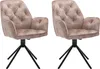 byLIVING Jídelní židle set 2 SARINA/ Vintage samet béžová / Náhled obrázku produktu 1