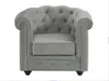 CHESTERFIELD 3- und 2-sitziges Sofa und Sessel - hellgrauer Produktbild-Vorschau 5