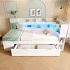 okwish Einzelbett Schlafsofa 90x200 mit Ladeanschlüsse und Produktbild-Vorschau 2