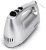 A silver hand mixer with black controls sits on a white background. Produktbild-Vorschau