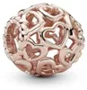 Pandora Charme Rose 780964, roodgoudkleurige hartvormige Productafbeelding-voorbeeld 8