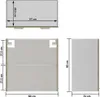 vidaXL Wisząca szklana szafka Lyon dąb sonoma 60x31x60 cm Podgląd zdjęcia produktu 8