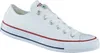 A white Converse All Star shoe is shown from the side. Voir les images du produit