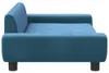 vidaXL Pelech pre psa modrý 100x54x33 cm zamatový Náhľad obrázku produktu 4