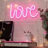 LED-Neonschild 'LOVE' in Rosa, Maße: 40 cm Höhe, 20 cm Produktbild-Vorschau 3