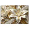 Leinwandbild Glamourlilien in Gold 60x40 Feeby Gold bild Produktbild-Vorschau 3