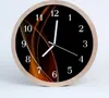 Holzuhr 20fi cm wanduhr - Kunst abstrakte Linien Produktbild-Vorschau 1
