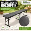Ławka piwna Składana ławka z tworzywa sztucznego Szara Podgląd zdjęcia produktu 4
