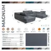 U-Form Ecksofa Magnum U Grau mit Schlaffunktion und 2 Produktbild-Vorschau 7