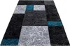 Kurzflor Teppich Wohnzimmer Türkis 240x340 Rechteck Produktbild-Vorschau 1