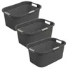 Rotho 3er-Set Wäschekorb 40L Country - Wäschesammler groß - Produktbild-Vorschau 1