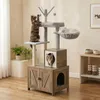 Relaxdays Tiragraffi con mobile per lettiera, A x L x P: Anteprima dell’immagine prodotto 2