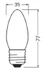 OSRAM LED-Lampe Star Kerzenform B40 Filament, 4000 K Produktbild-Vorschau 5